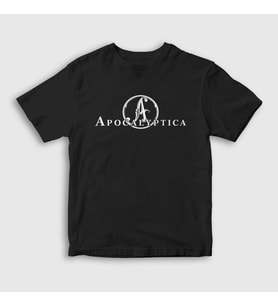 Presmono Unisex Çocuk Beyaz A Apocalyptica T-Shirt 10730tt (Siyah)