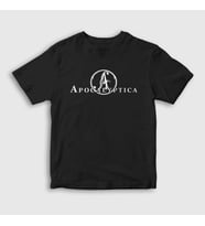 Presmono Unisex Çocuk Beyaz A Apocalyptica T-Shirt 10730tt (Siyah)
