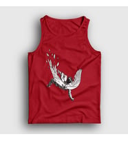 Presmono Unisex Beyaz Icarus Melek Falling Angel Atlet 509549tt (Kırmızı)