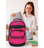 NEWFULL STATİON 85 ASTARLI SIRT VE OKUL ÇANTASI-LAPTOP BÖLMELİ (Pembe)