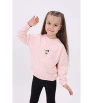 Toontoy Kız Çocuk Nakışlı Sweatshirt (Pudra)