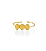 Kadir Jewellery 22 Ayar Altın Kaplama Zirkon Taşlı Ayarlanabilir Trend Bilezik (Sarı)