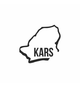 Kars Harita Araba Sticker siyah 16x15 CM (Siyah)