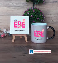 Ebe Dekoratif Taş, Kupa Bardak Kırmızı Hediye (Model 8)