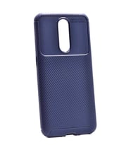 Oppo RX17 Pro Kılıf Karbon Silikon Case (Lacivert)