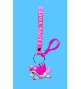 UNICORN ANAHTARLIK (SLİKON) (Pembe)