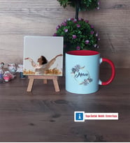 İsme Özel Doğum Günü Hediyesi Fotoğraflı Dekoratif Taş, Kupa Bardak Beyaz Hediye (Model 2)