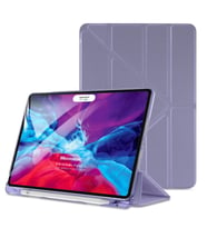 Microsonic Apple iPad Pro 13 2024 Kılıf (A2925-A2926) Origami Pencil Siyah (Lila)