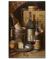 Cakapuzzle Eski Şaratlar ve Küflü Peynir Görseli Puzzle Yapboz MDF (Ahşap) (500 Parça)