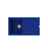 POLEX Cristalüx Granit Eviye P03 Tezgah Altı Ve Tezgah Üstü Mutfak Evyesi 85x49,5cm (Mavi)