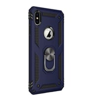 Mopal İphone Xs Max 6,46 İnc Yüzüklü Tank Telefon kılıfı (Lacivert)