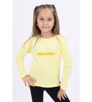 Toontoy Kız Çocuk Baskılı Tişört (Sarı)