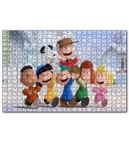 Cakapuzzle Snoopy Tüm Karakterler  Puzzle Yapboz MDF (Ahşap) (500 Parça)