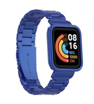 Mi Watch Lite Kordon Kasalı Metal Kordon (Mavi)