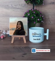 Matematik Mühendisi Fotoğraflı Dekoratif Taş, Kupa Bardak Beyaz Hediye (Model 12)