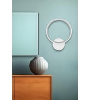 Aura Modern Tasarım Gün Işığı Ledli Hol - Banyo - Mutfak - Salon Led Duvar Aplik (Beyaz)