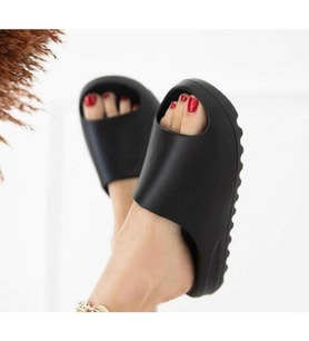Unisex Slide Fashion Terlik (Siyah)
