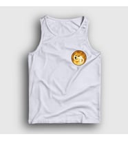 Presmono Unisex Sarı Dogecoin Bitcoin Atlet 263459tt (Beyaz)