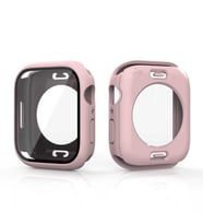 Apple Watch 7/8/9 41mm 360 Korumalı Kasa ve Ekran Koruyucu 12 (Pembe)