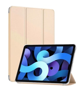 Huawei Mate Pad T10 / T10S Kılıf PU Deri Smart Standlı Case (Gold)
