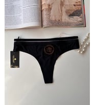 Orijinal Lazer Kesim Spandex Invisible Dikişsiz Transparan Detaylı Tanga- 2803 (Siyah)