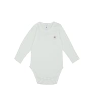 Omuz Çıtçıtlı Uzun Kollu Basic Body (Beyaz)