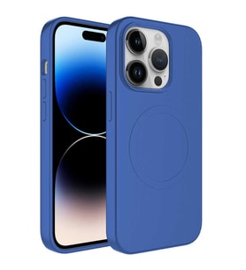Uyumlu Model Apple iPhone 11 Pro Max Kılıf Magsafe Lansman Silikon Kapak Plas (Mavi)
