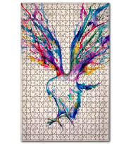 Cakapuzzle Yağlı Boya Renkli Üçan Kartal Resm Görseli Puzzle Yapboz MDF (Ahşap) (255 Parça)