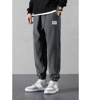 GENIUS STORE  Erkek Eşofman altı Erkek Polar Oversize Polar (Füme)