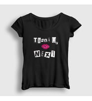 Presmono Kadın Sarı Next Ariana Grande T-Shirt 152702tt (Siyah)