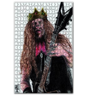 Cakapuzzle Dimebag Darrell Karikatürize Çizim Puzzle Yapboz MDF (Ahşap) (1000 Parça)