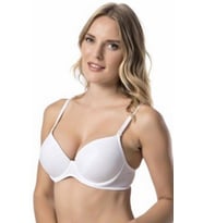 Le Jardin 7080-B Destekli-Balenli Micro Kaplı Silikonlu Sütyen (Beyaz)