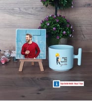 Mühendisler Günü Hediyesi Fotoğraflı Dekoratif Taş, Kupa Bardak Beyaz Hediye (Model 12)