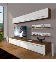 Decoraktiv Eko 5 Mdf Std Tv Ünitesi Tv Sehpası (Beyaz - Kahverengi)