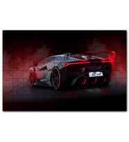 Cakapuzzle Lamborghini SCK Arkadan Görünüş Puzzle Yapboz MDF (Ahşap) (255 Parça)