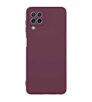 Samsung Galaxy M32 Kılıf Özel Orijinal Lansman Serisi, İçi Kadife, Pürüzsüz Yumuşak ve Mat TPU Silikon (Koyu Mor)
