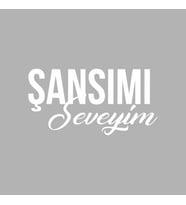 Şansımı Seveyim Araba Sticker siyah 15x8 CM (Beyaz)