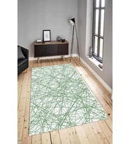 Dijital Baskılı Yıkanabilir Kaymaz Modern Renkli Salon Halısı Mutfak Halısı Yolluk ND-HY-909 (Yeşil)