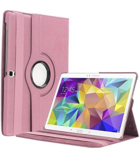 Samsung Galaxy Tab S3 9.7 T820 T825 Kılıf 360 Dönebilen Standlı Case (Açık Pembe)