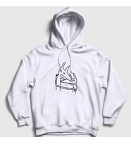 Presmono Unisex Beyaz Twin Fantasy Car Seat Headrest Kapüşonlu Sweatshirt 504820tt (Beyaz)