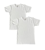 Erkek Elastan Bisiklet Yaka Kısa(Yarım) Kol 2 Adet Karışık Renk T-Shirt (Beyaz)