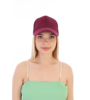 Unisex Ayarlanabilir Spor Basic Şapka (Bordo)
