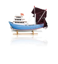 Karadeniz Balıkçı, Ahşap Maket Gemi, Model Kotra, Yat Gemi ve Tekne Modeli, El Yapımı Ev, Ofis Hediye ve Aksesuar (Beyaz - Mavi) (Beyaz-Mavi)