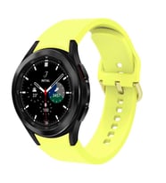 Samsung Galaxy Watch 4 Classic 42mm Kordon Silikon Kordon (Sarı)