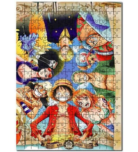 Cakapuzzle Luffy Bounty Nami Roronoa Zoro Tony Chopper Puzzle Yapboz MDF (Ahşap) (1000 Parça)