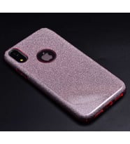 Uyumlu Model Apple iPhone XR 6.1 Kılıf Simli Parlak Shining Kapak (Rose)