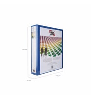 FİRMA EVRAK SUNUM KLASÖRÜ A4 PVC 5 CM 4 HALKALI (350 YAPRAK) 27,5X32 CM (Mavi)