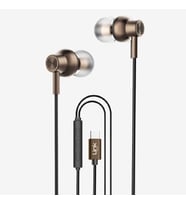 H72 Mikrofonlu Yüksek Baslı Kulak İçi Type-C Kablolu Kulaklık (Bronz)