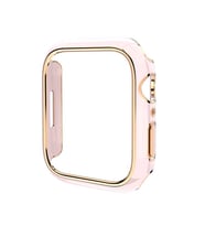 Apple Watch 40mm Gold Çizgili Kasa Koruyucu (Pembe)