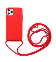 Apple iPhone 11 Pro Kılıf Zore Ropi İpli Silikon Kılıf (Kırmızı)